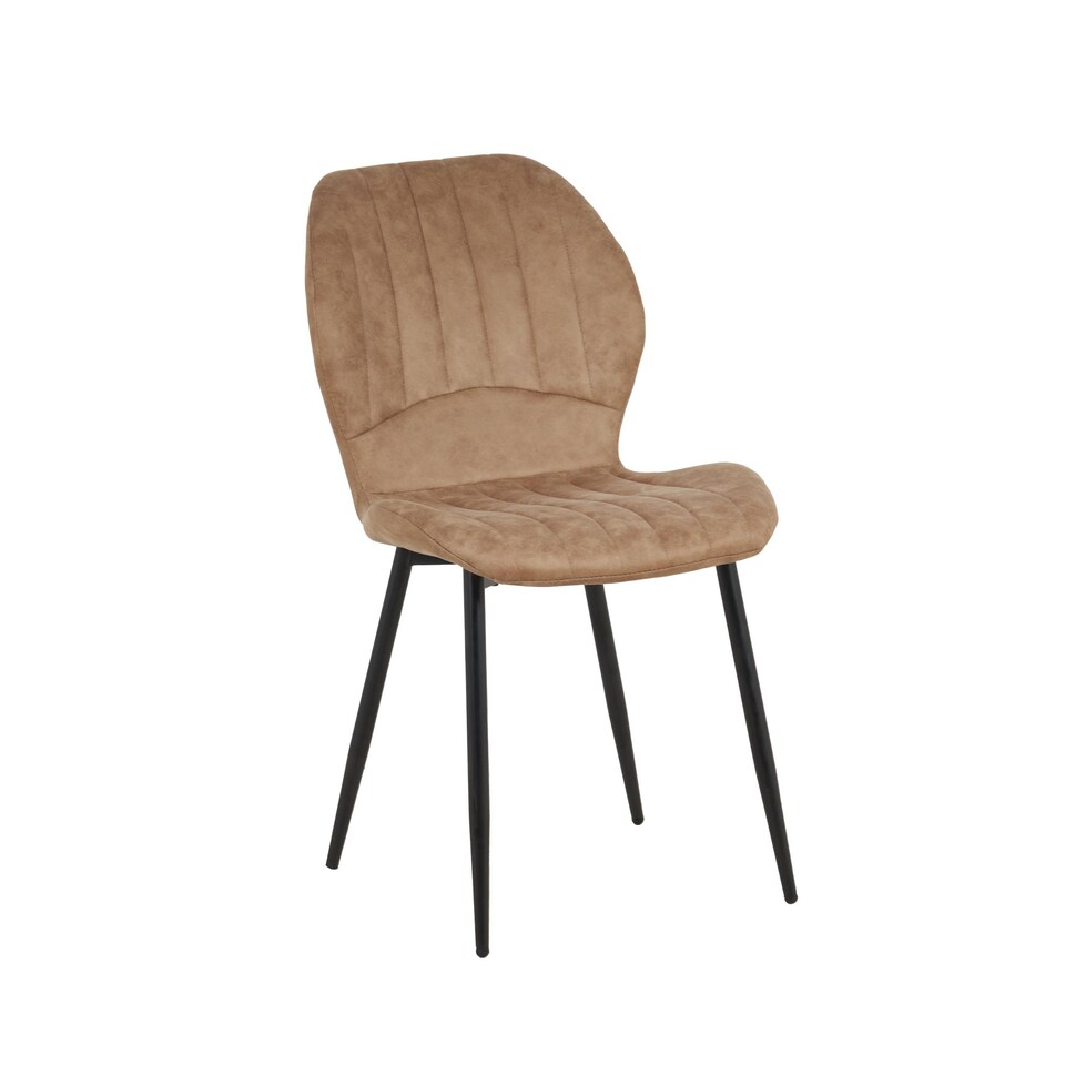 image 1 of New York Dining Table with 4 Jaydn Leather Chairs - Tan | Brown | Tan