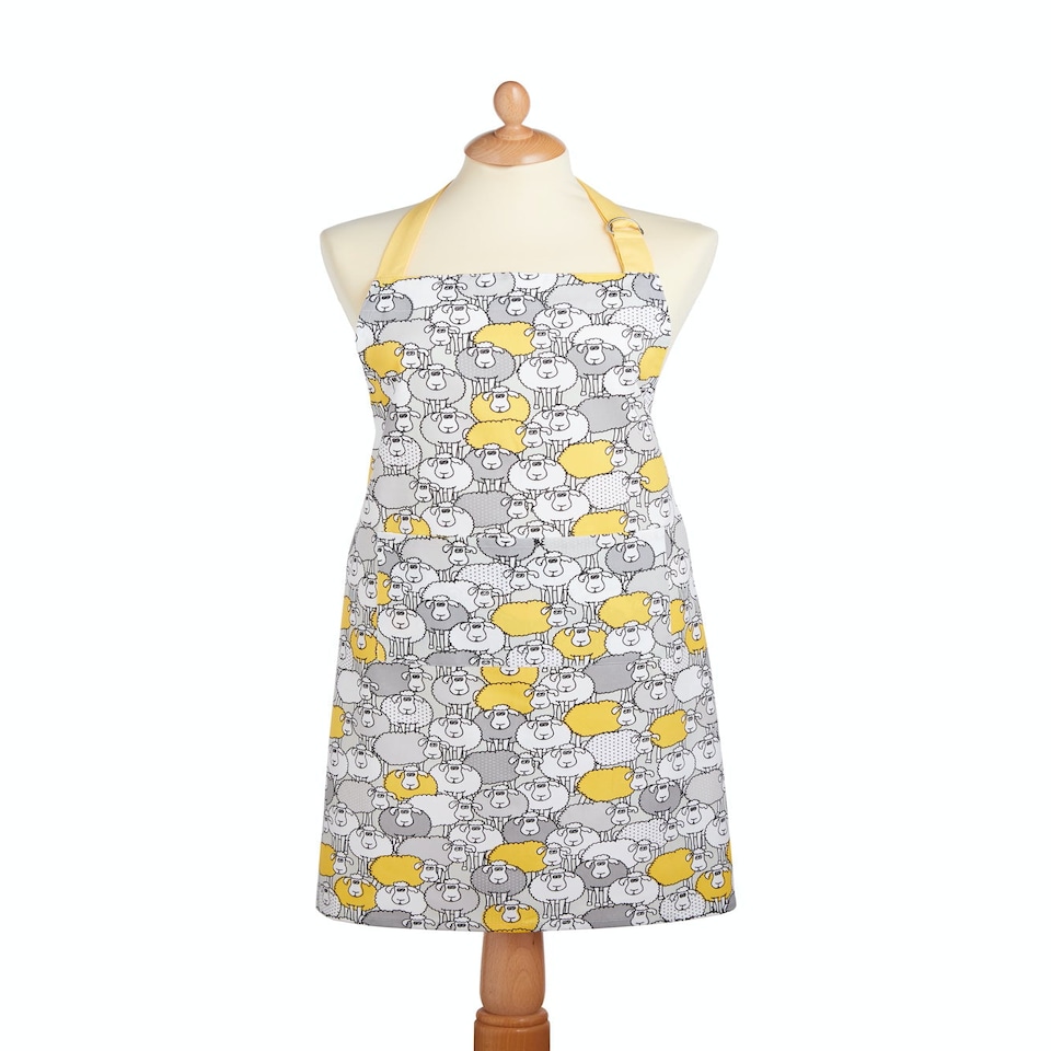 image 1 of KitchenCraft Apron Grey Sheep Cotton | Grey | 1