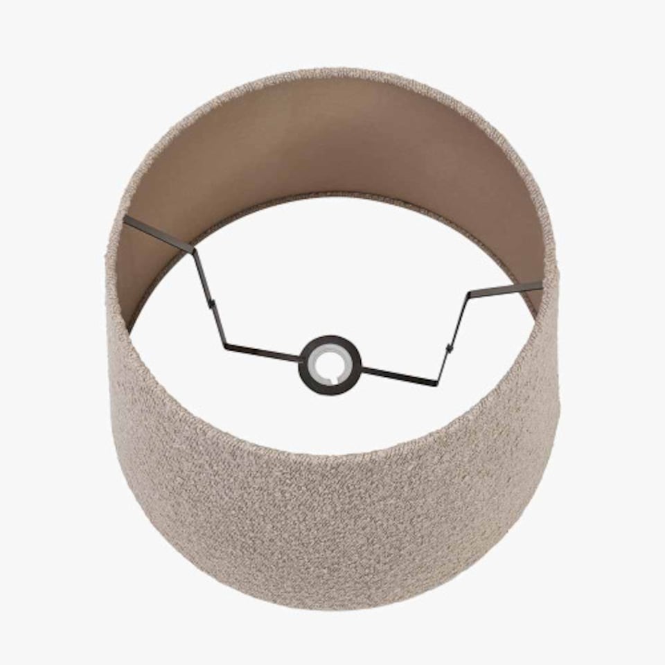 image 1 of Taupe Boucle Tapered Lampshade | Brown | Brown | 1