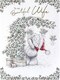 image 1 of Bear with Xmas Jars In Snow Beautiful Wife Boxed Christmas Card