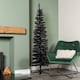 image 1 of 6ft (1.8m) Black Pencil Pine Artificial Christmas Tree with 321 Tips