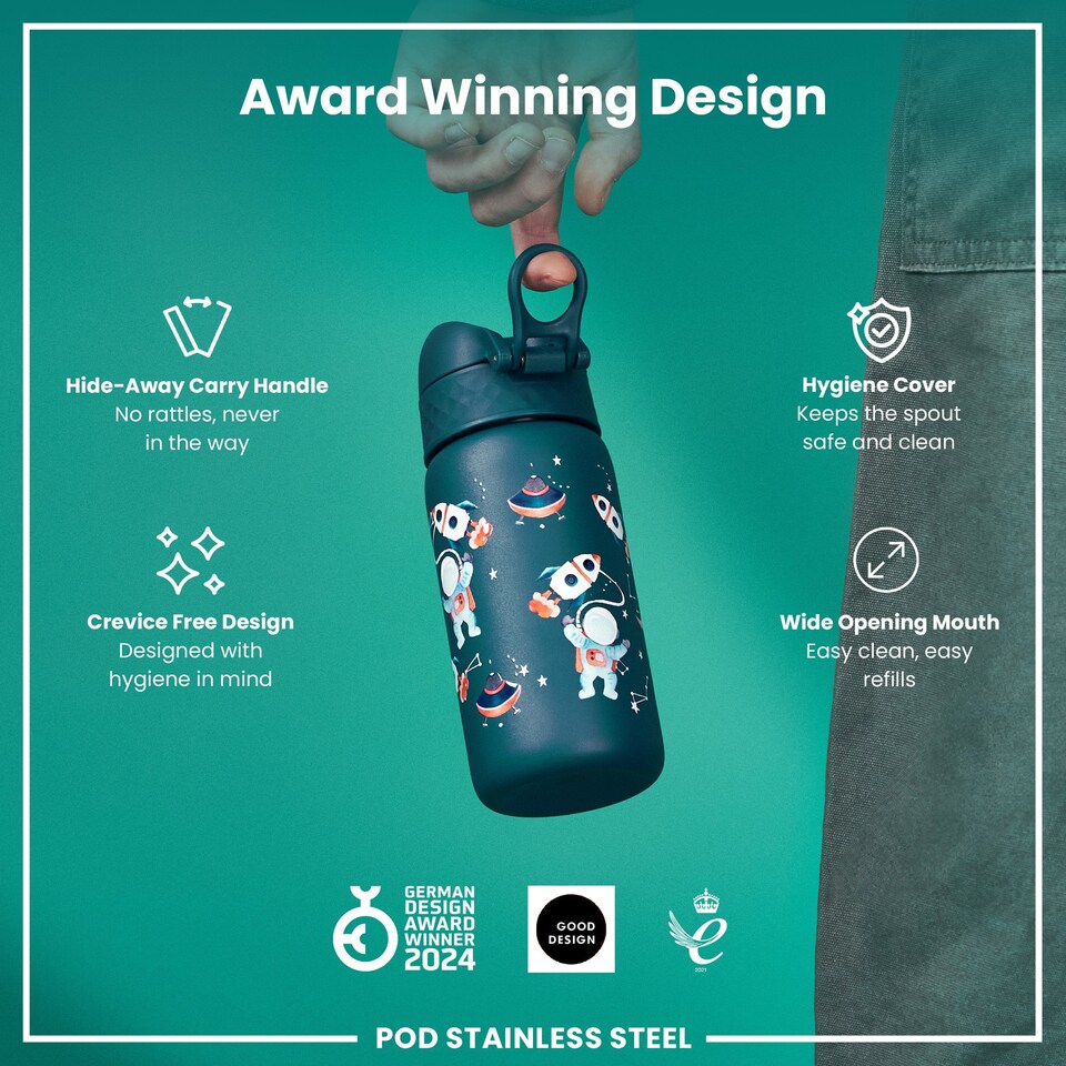 image 1 of Leak Proof Water Bottle, Vacuum Insulated, 320ml (11oz) | Blue | Space | One Size