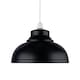 image 3 of Set of 2 Dome - Black Easy Fit Metal Pendant Shades Black