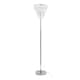 image 3 of ValueLights Kelsks Chrome Floor Lamp Acrylic Droplet Shade & Bulb Chrome