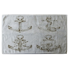 Drawn Anchors (Kitchen Towel)