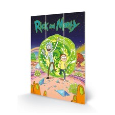 Rick And Morty Portal Wall Art - Multicoloured - One Size