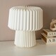 image 3 of ValueLights White Origami Table Lamp with Paper Fold Shade
