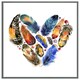 image 4 of Boho tribal heart (Picutre Frame) White | S