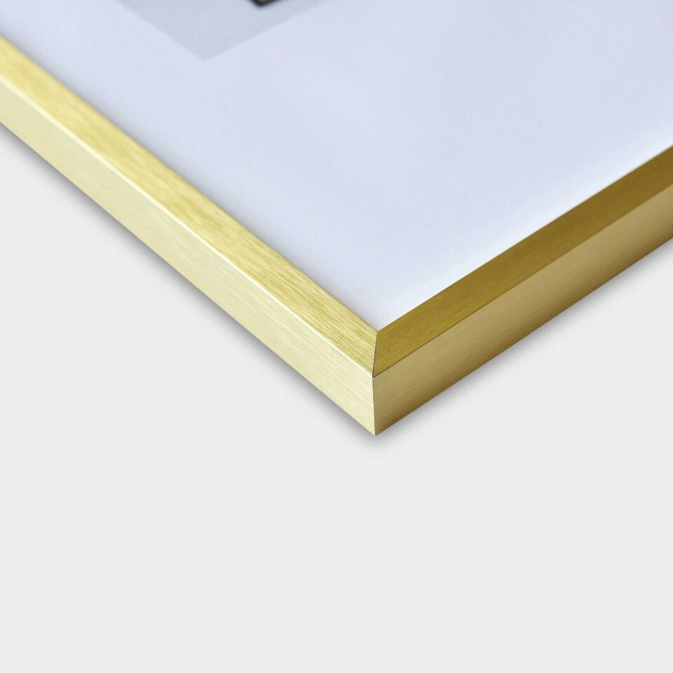 image 1 of Nielsen C2 Aluminium Picture Frame - Real Glass - Soft Gold - 30cm x 30cm
