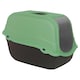 image 1 of Extra Large Enclosed Cat Litter Tray Filter Box Hooded Large Scoop Toilet Potty | Green | 1