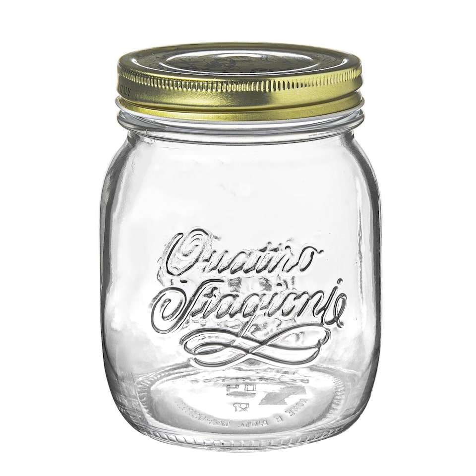 image 1 of Bormioli Rocco Quattro Stagioni Glass Storage Jars - 700ml - Pack of 3