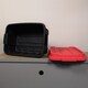 image 6 of 37L Black and Red Tuff Stackable Storage Box with Lid and Carry Handles | Multi | Black / Red