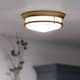 image 5 of Hadley 3 Light Semi Flush Ceiling Light Brushed Bronze, E27