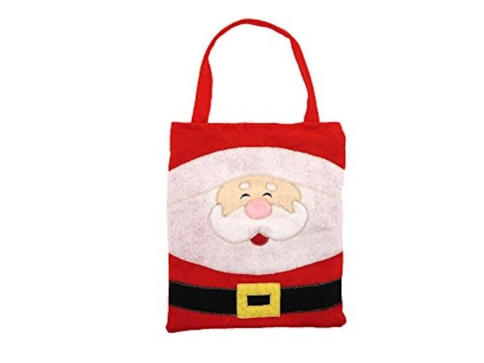 image 1 of Felt Christmas Santa Treat / Gift Bags