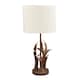 image 3 of Traditionally Designed Antler Resin Table Lamp Base in a Rustic Bronze Finish | Bronze | Bronze | 1