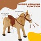 image 4 of HOMCOM Children Standing Horse Plush Soft Ride On Toy Pony Kids Cuddly Game Play