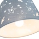 image 4 of Fun Rockets and Stars Childrens/Kids Grey Cotton Bedroom Pendant or Lamp Shade | Grey | Grey | 1
