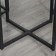 image 6 of HOMCOM 5 PCS Industrial Boxy Table & Stool Set Metal Frame Cool Dining Seating