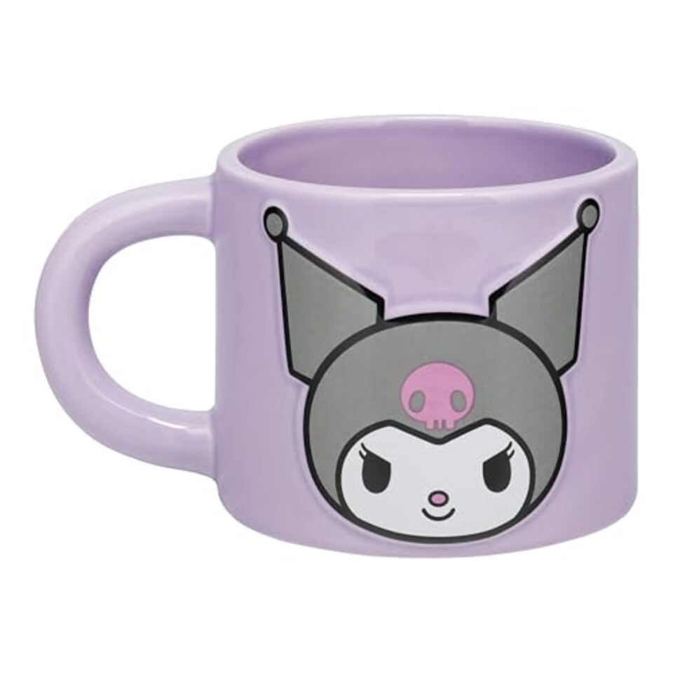 image 1 of Kuromi Purple Mug, Officially Licensed Sanrio Hello Kitty Friends 400ml Ceramic Coffee Cup Gift for Girls Women Teens, Paladone