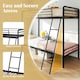 image 5 of COSTWAY Metal Bunk Bed Single Bunk Bed w/Ladder