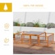 image 3 of PawHut Rabbit Hutch Cage, Wooden Outdoor Run with Openable Roof, Natural
