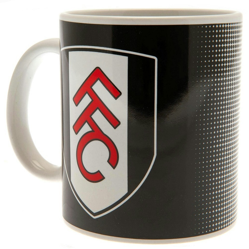 image 1 of Fulham FC Half Tone Mug - Black/White/Red - One Size