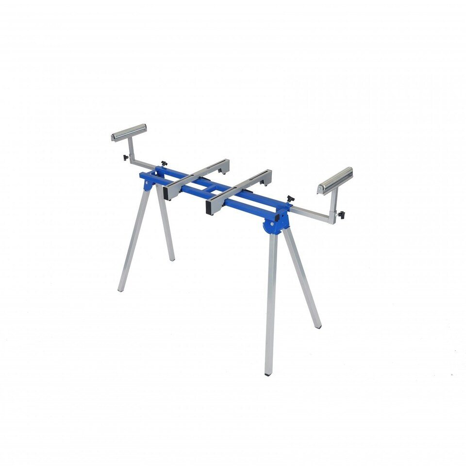 image 1 of Oypla Universal Mitre Saw Stand with Extending Support Arms & Rollers