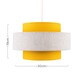 image 7 of ValueLights Mustard and Grey Herringbone Modern Ceiling Pendant Shade