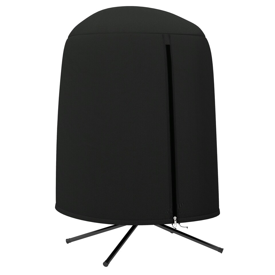 image 1 of Outsunny Hanging Egg Chair Cover Garden Swing Chair Cover Waterproof, Black Grey