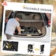 image 8 of PawHut Pet Stroller Pushchair Carrier for Cat Puppy with 3 Wheels Black