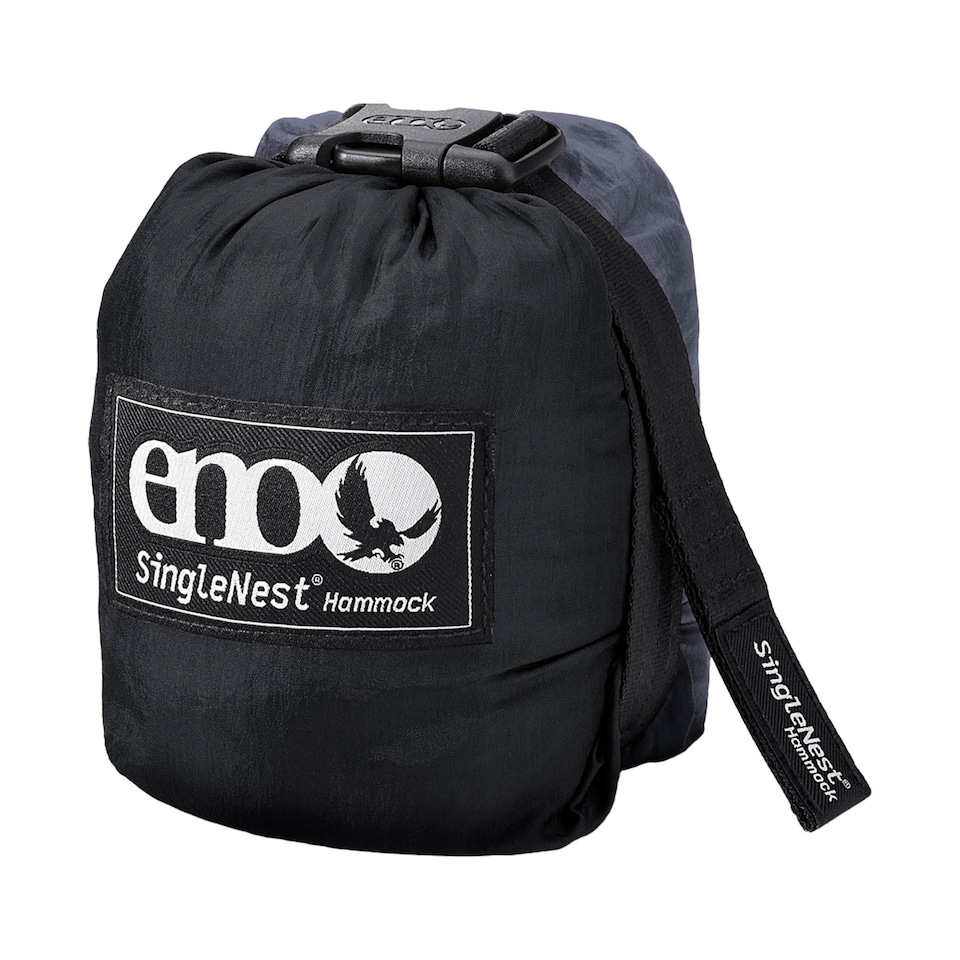 image 1 of SingleNest Hammock - Lightweight Durable Portable Camping Hammock | Black | Black | Single | 1