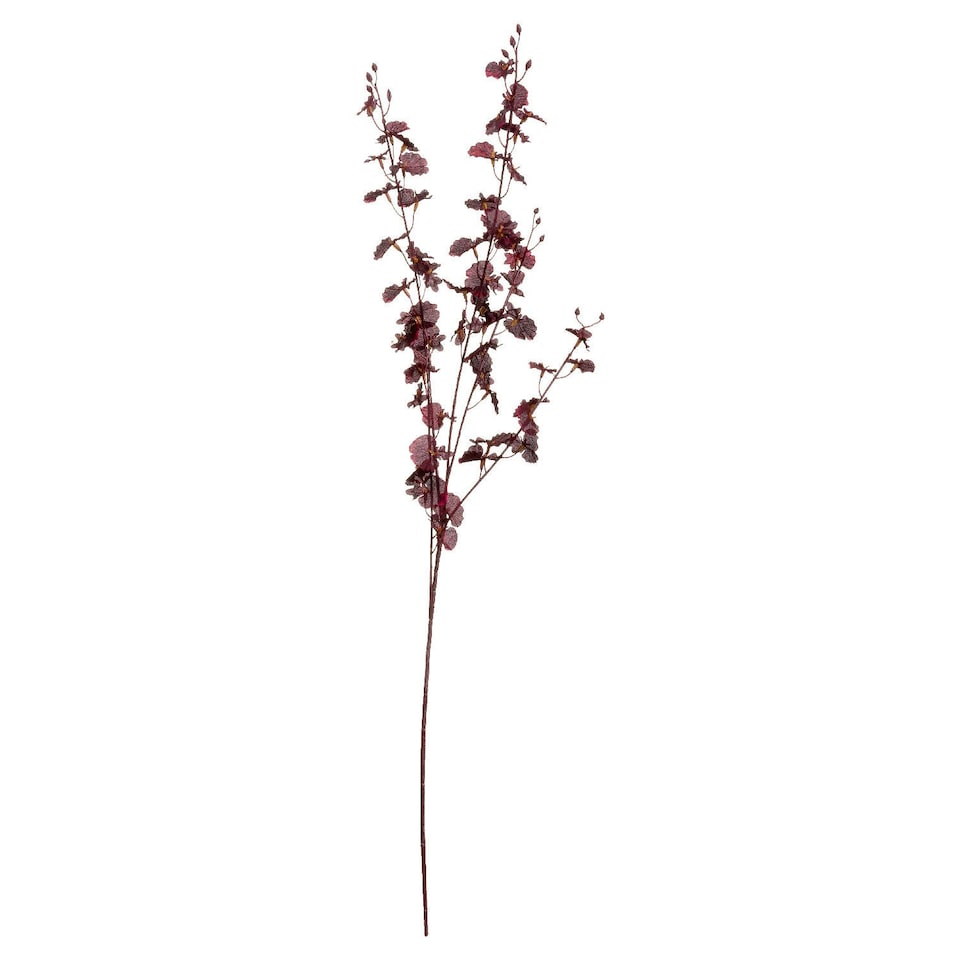 image 1 of Hill Interiors Orchid Spray Artificial Flower - Dark Burgundy - One Size