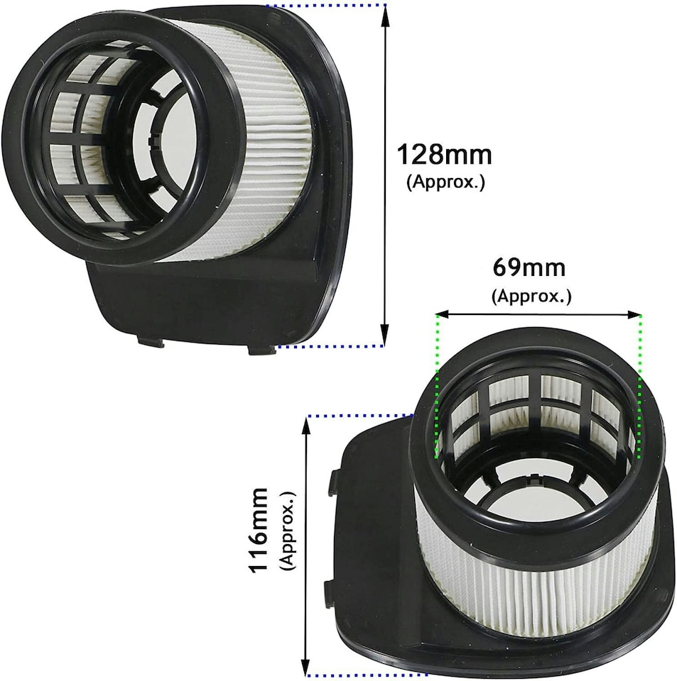 image 1 of SPARES2GO Filters Kit compatible with Shark IZ300 IZ320 Anti Hair Wrap Cordless Vacuum Cleaner