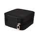 image 7 of Living and Home Portable Jewelry Organizer Box with Multiple Compartments-Black | Black