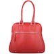 image 4 of London Leathergoods Womens Large Premium Soft Leather Travel / Work Hand Bag / Shoulder Bag | Red | Red