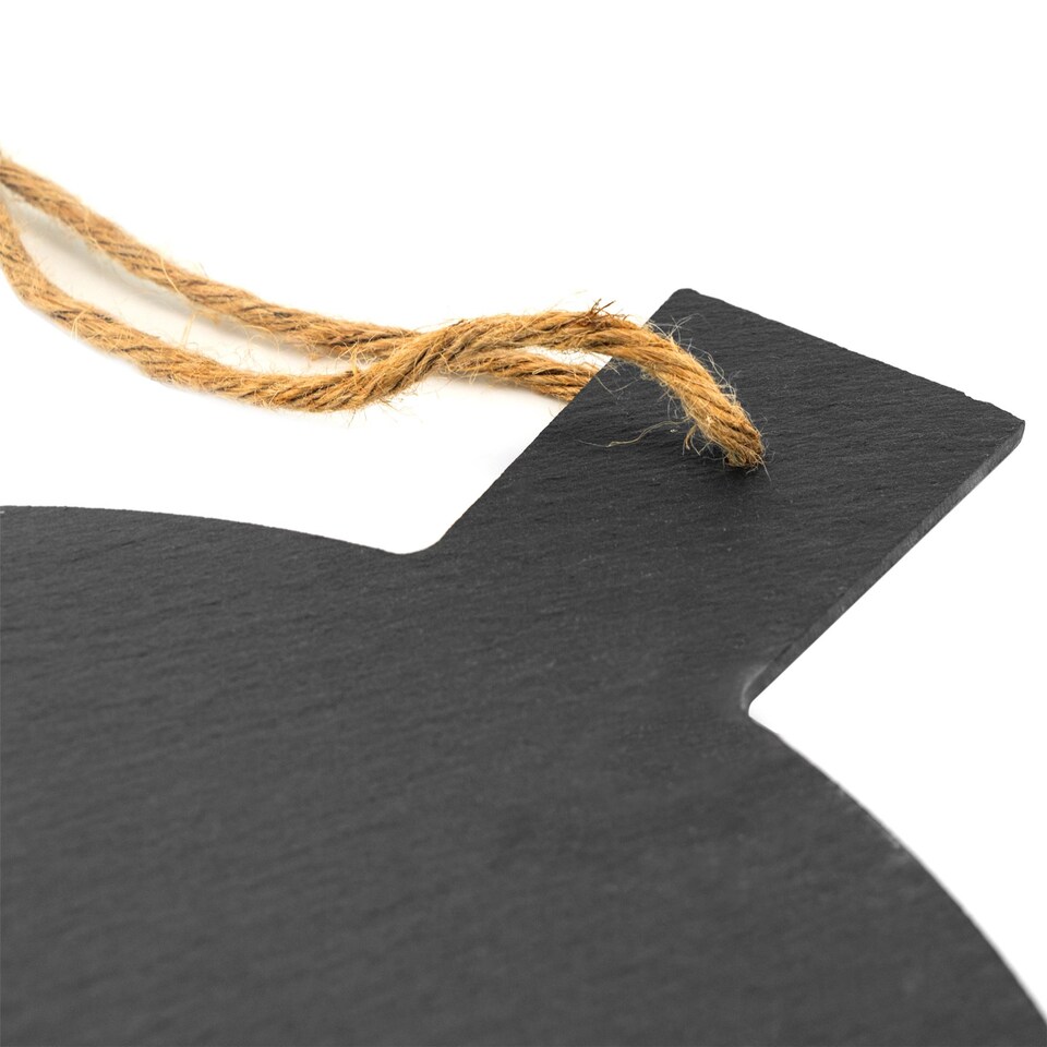 image 1 of Argon Tableware Round Slate Serving Paddle - 34cm | Grey | Grey