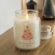 image 5 of Personalised Pink Christmas Tree Large Candle Jar