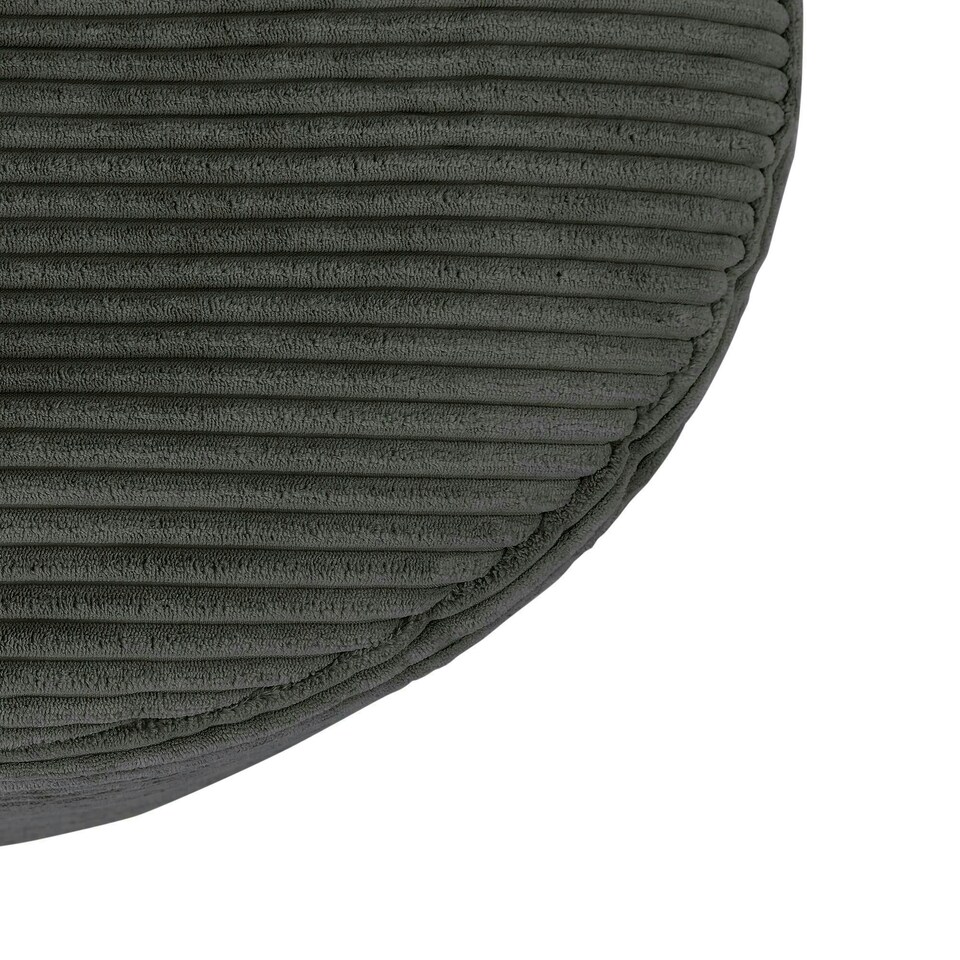 image 1 of icon Frankie Beanbag Footstool Corduroy Charcoal Grey