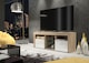 image 3 of TV Unit TV Stand Oak White Gloss Media Console Sideboard Storage Cabinet 145cm
