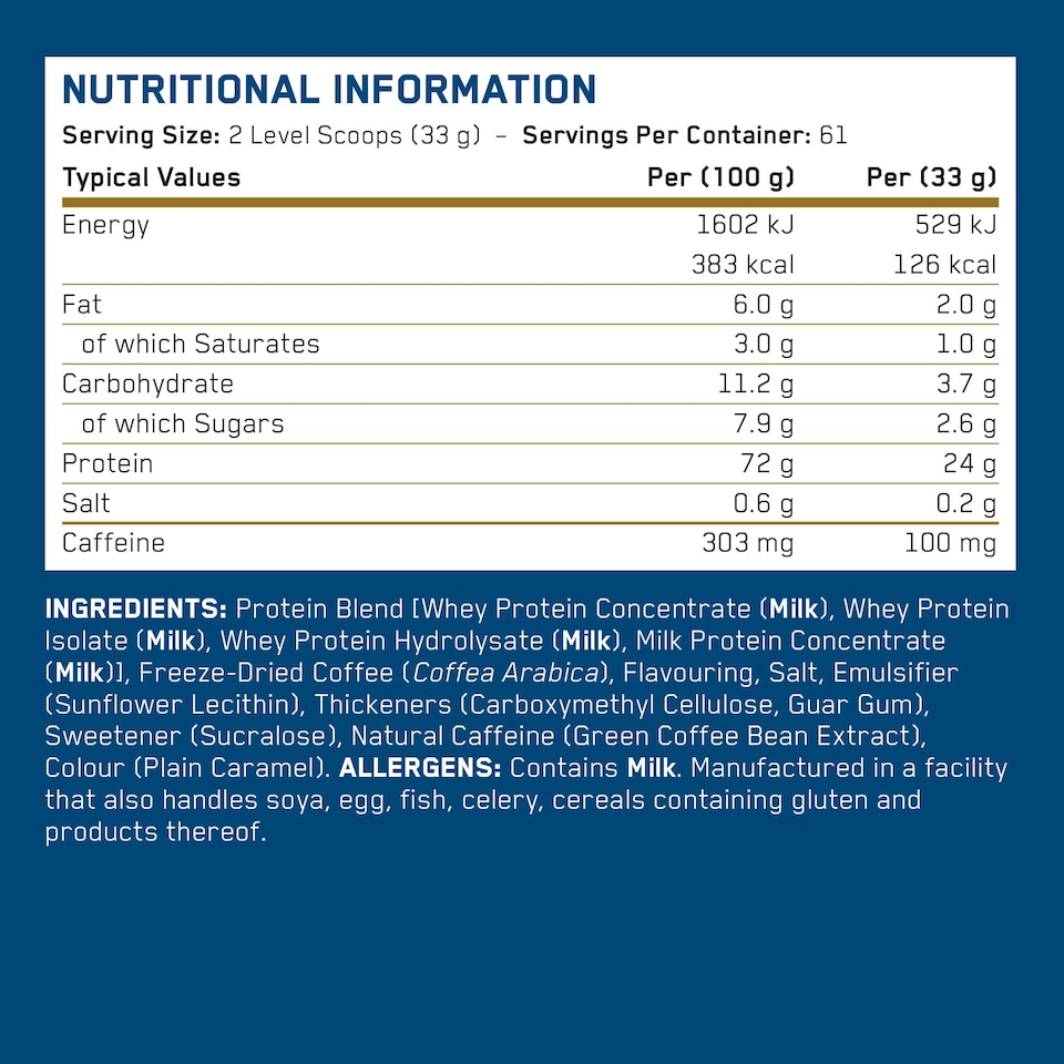 image 1 of Applied Nutrition Critical Whey Advanced Protein Powder - Caramel Latte - 61 Servings