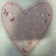 image 1 of Heart Floral Design Pillow Cushion