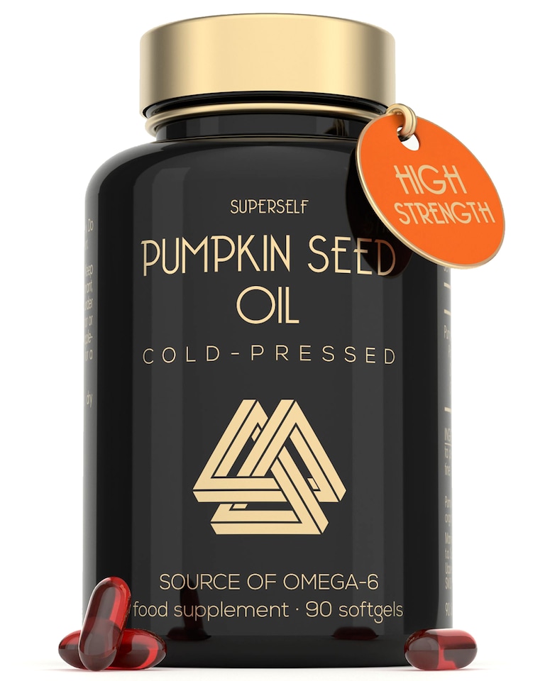 image 1 of SuperSelf Pumpkin Seed Oil 3000mg Cold Pressed 90 Softgels