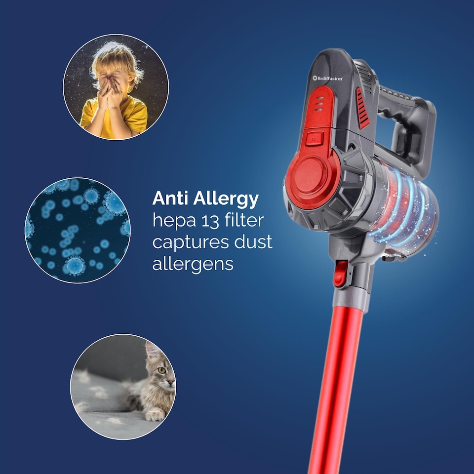 image 1 of Rediffusion Turbo 2 in 1 Cordless Stick Vacuum Cleaner