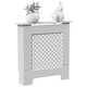 image 8 of Vida Designs Oxford Radiator Cover Painted MDF Cabinet, White, 78cm