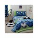 image 1 of Catherine Lansfield Football Duvet Cover Set - Blue/Green/White - Single Blue | Single