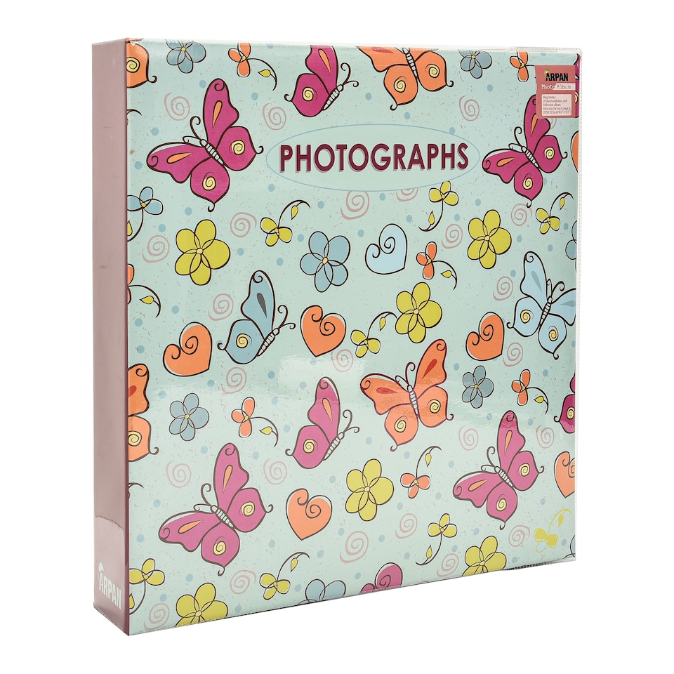 image 1 of ARPAN Extra-Large 3-Ring Binder Self Adhesive Photo Album – 20 Sheets / 40 Sides – Sticky Page Scrapbook Memory Album for Photos, Keepsakes & Special Occasions