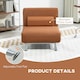 image 6 of HOMCOM Folding 5 Position Convertible Sleeper Chair Bed Coffee 