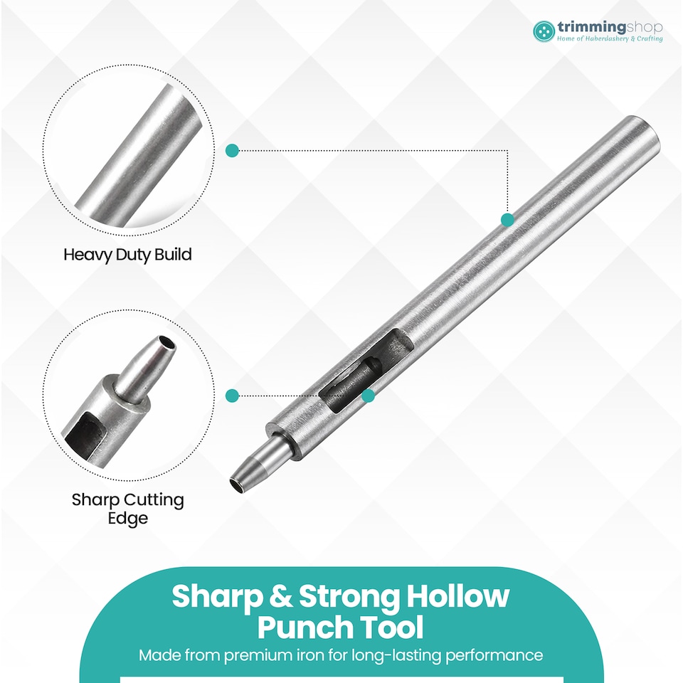 image 1 of 3.5mm Leather Hole Punch Cutter, Sharp Edge Hollow Hole Punch for DIY