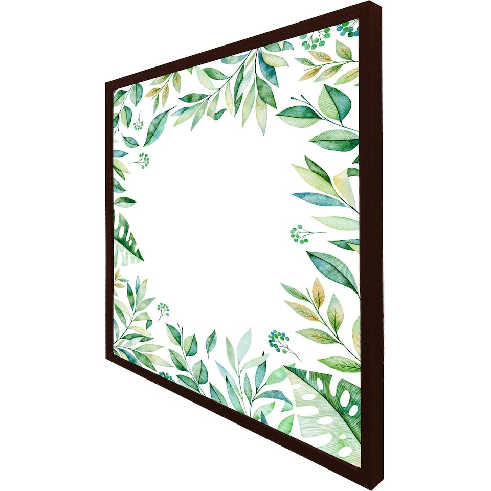 image 1 of Light botanical leaves (Picture Frame) White | M