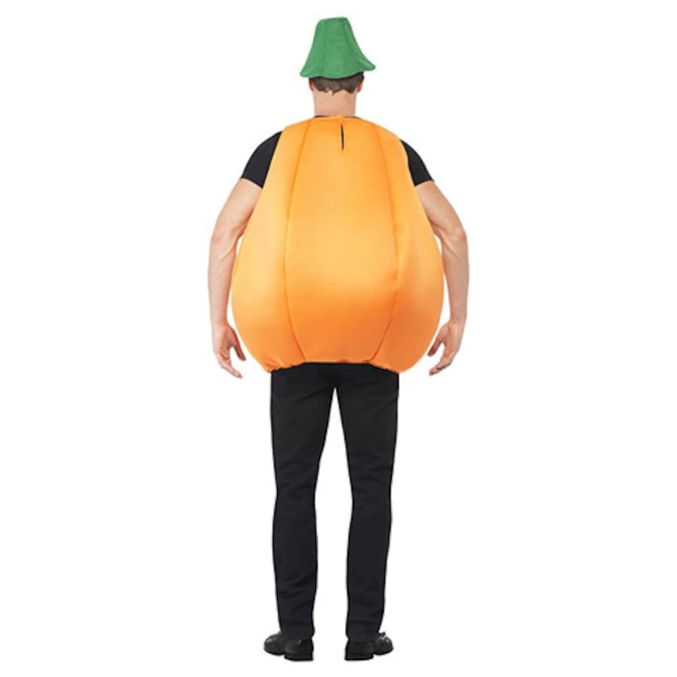 image 1 of Pumpkin Fancy Dress Halloween Costume Unisex Adult One Size